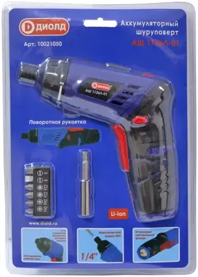 Диолд АШ-1136 Л шуруповерт аккумуляторный №10021021 (3.6 В)
