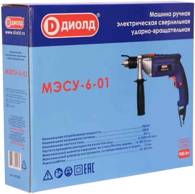 Диолд МЭСУ-6-01 дрель ударная №10012080 (900 Вт)