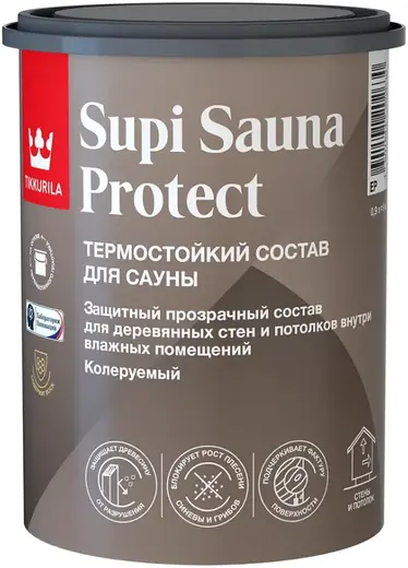 Тиккурила Supi Sauna Protect термостойкий состав для сауны (900 мл)