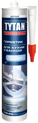 Титан Professional герметик силиконакриловый для кухни и ванной (280 мл) бесцветный