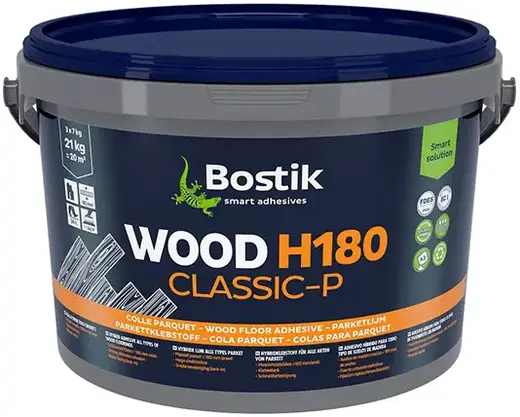 Bostik Wood H180 Classic-P клей гибридный для всех видов паркета (21 кг)