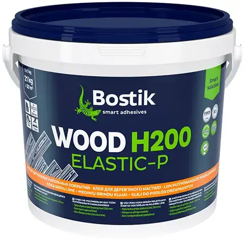 Bostik Wood H200 Elastic-P клей гибридный для всех видов паркета и массивной доски (21 кг)