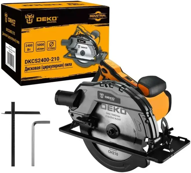 Deko DKCS2400-210 пила дисковая циркулярная (2400 Вт)