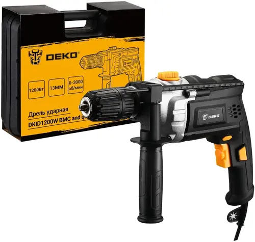 Deko DKID1200W дрель ударная сетевая №063-4327 (1200 Вт)