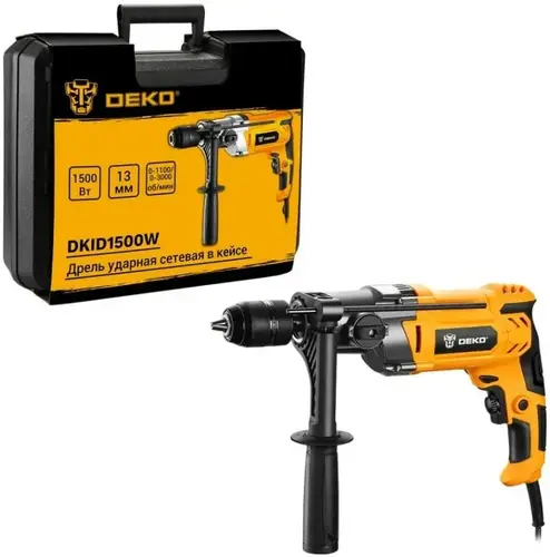 Deko DKID1500W дрель ударная сетевая №063-4322 (1500 Вт)