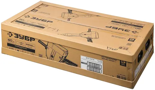 Зубр Профессионал Бетонолом ЗМ-60-2200 ВК молоток отбойный (2200 Вт)