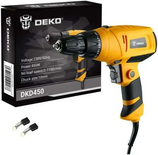 Deko DKD450 дрель-шуруповерт сетевая №063-4280 (450 Вт 230 В)