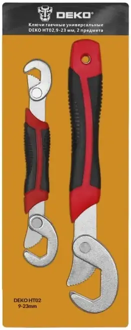 Deko HT02 набор универсальных гаечных ключей (9-23 мм)