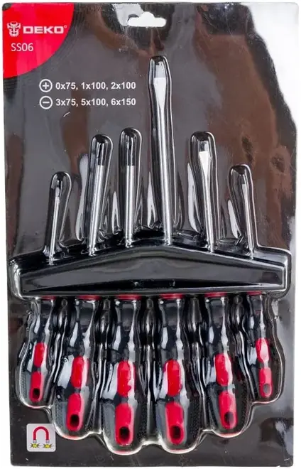 Deko SS06 набор отверток с эргономичными рукоятками (6 предметов)