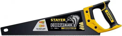 Stayer Professional Cobra Black ножовка для универсального реза (400 мм)