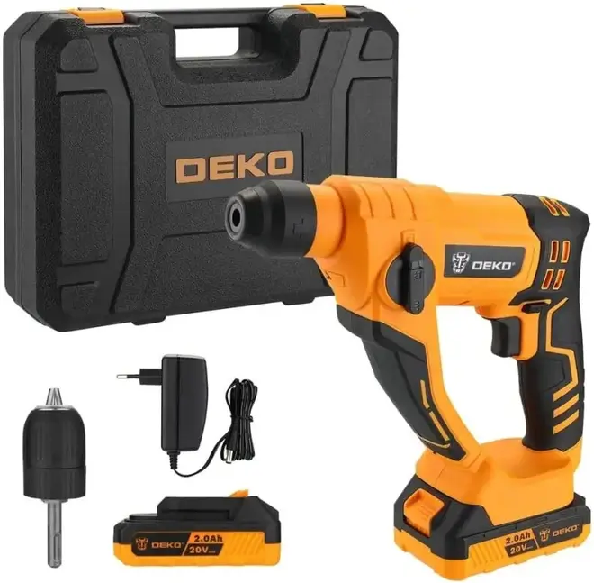 Deko DKCH20 перфоратор аккумуляторный 2.44 кг