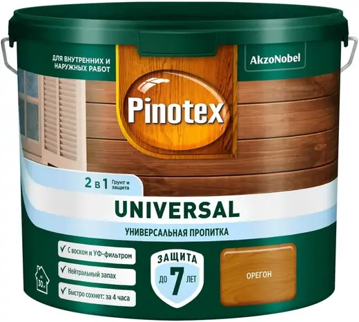 Пинотекс Universal пропитка универсальная 2 в 1 (2.5 л) №028 орегон