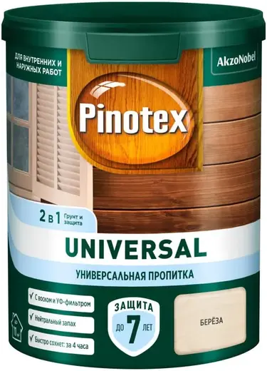 Пинотекс Universal пропитка универсальная 2 в 1 (900 мл) береза