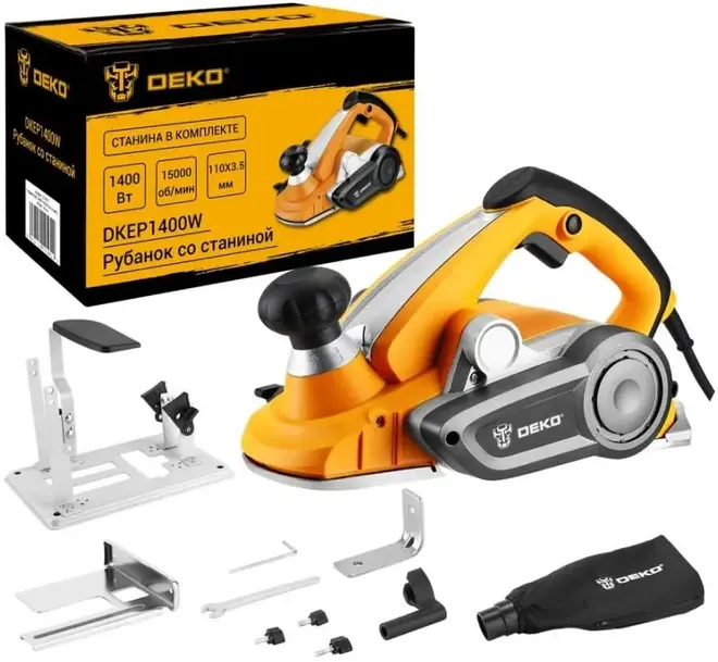 Deko DKEP1400W рубанок электрический №063-4337 (1400 Вт)