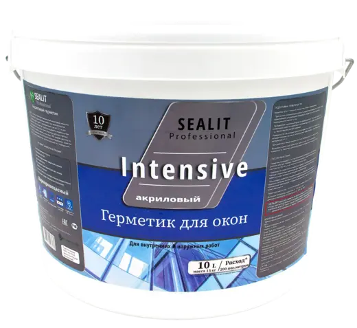 Sealit Professional Intensive герметик акриловый для окон (10 л) серый