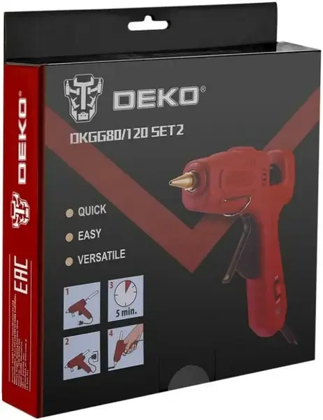 Deko DKGG120 SET2 термопистолет клеевой (120 Вт)