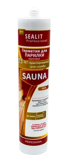 Sealit Professional Sauna герметик акриловый для парилки (280 мл) сосна