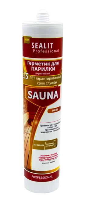 Sealit Professional Sauna герметик акриловый для парилки (280 мл) бук