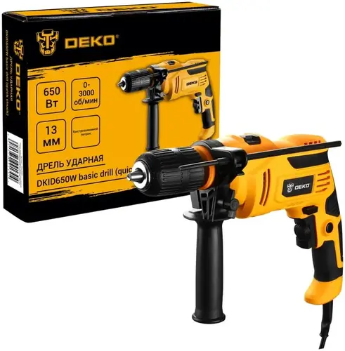 Deko DKID650W дрель ударная №063-4085 (650 Вт)