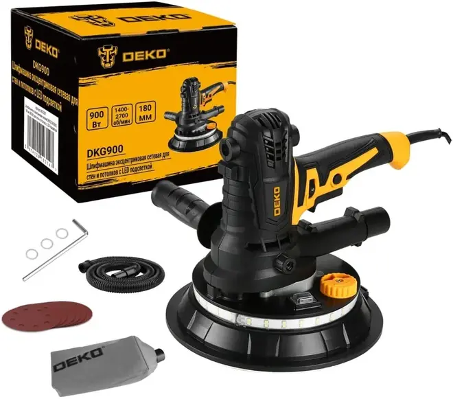 Deko DKG900 шлифмашина эксцентриковая (900 Вт)