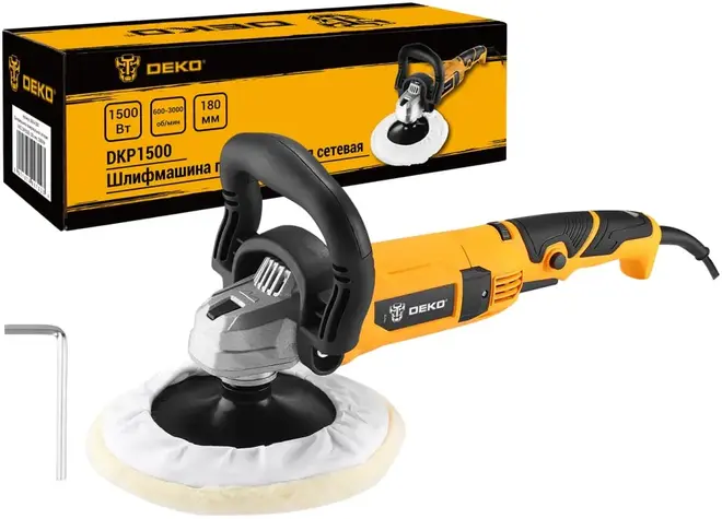 Deko DKP1500 шлифмашина полировальная (1500 Вт)