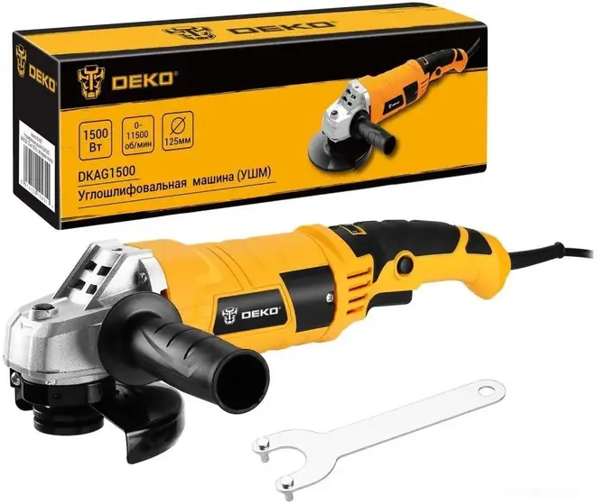 Deko DKAG1500 машина углошлифовальная (1500 Вт 220-240 В)
