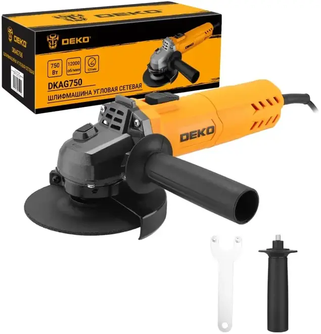 Deko DKAG750 машина углошлифовальная (750 Вт 220-240 В)