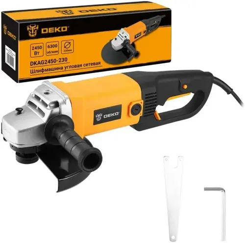 Deko DKAG2450-230 машина углошлифовальная (2450 Вт)