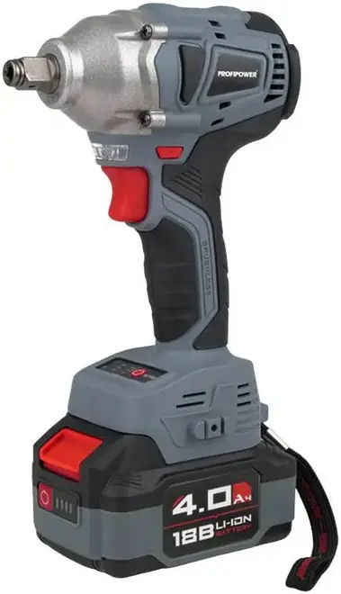 Profipower MKDTW-18B гайковерт ударный аккумуляторный бесщеточный (18 В 20-2800 об/мин 330 Нм) E0081