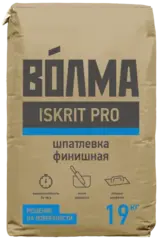 Волма Iskrit Pro шпатлевка финишная для ручного и машинного нанесения