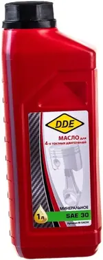 DDE SAE 30 масло минеральное для четырехтактных двигателей