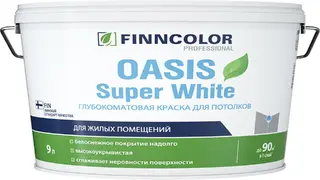 Финнколор Oasis Super White глубокоматовая краска для потолков для жилых помещений