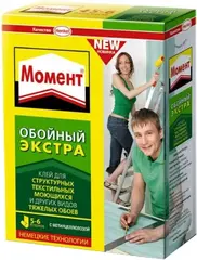 Момент Экстра обойный клей для структурных текстильных обоев