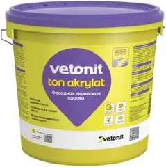 Вебер Ветонит Ton Akrylat фасадная акриловая краска