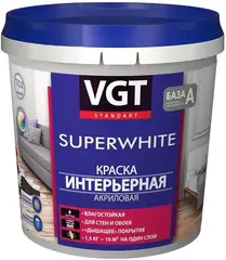 ВГТ ВД-АК-2180 Superwhite краска интерьерная акриловая для стен и потолков