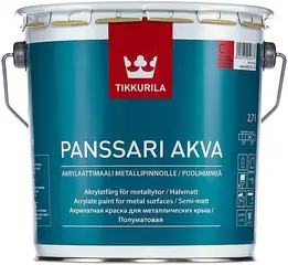 Тиккурила Tikkivala Panssari Akva акрилатная краска для металлических крыш полуматовая