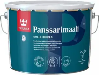 Тиккурила Panssarimaali алкидная краска для металлических крыш полуглянцевая