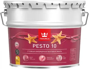 Тиккурила Pesto 10 стойкая интерьерная матовая эмаль