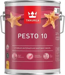 Тиккурила Pesto 10 стойкая интерьерная матовая эмаль