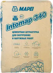 Mapei Intomap 340 штукатурка цементная