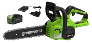 Greenworks G40CS30IIK2 пила цепная аккумуляторная