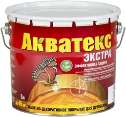 Акватекс Экстра защитно-декоративное покрытие для древесины