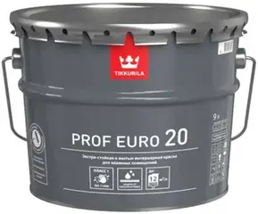 Тиккурила Prof Euro 20 экстра-стойкая к мытью интерьерная краска