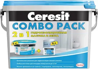 Ceresit Combo Pack 2 в 1 набор для гидроизоляции (мастика + лента)