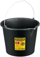 Stayer ведро строительное пластмассовое с носиком