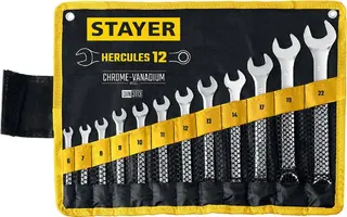 Stayer Professional Hercules набор комбинированных и разводных гаечных ключей