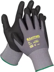 Kraftool Expert перчатки нейлоновые с вспененным нитриловым покрытием