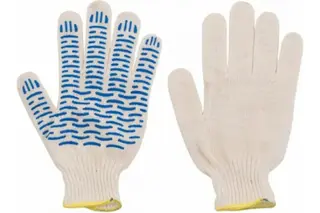 Fit Волна перчатки вязаные с напылением из ПВХ