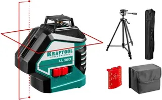 Kraftool Professional LL360-3 нивелир лазерный линейный