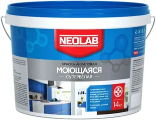 Neolab краска акриловая моющаяся